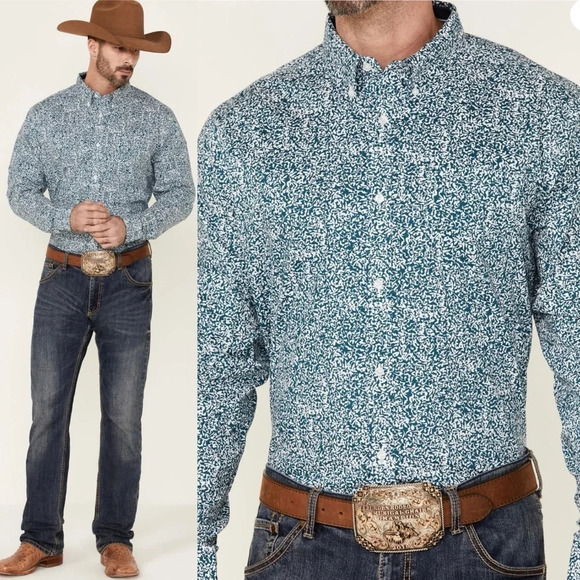 Cody James | Core Floral Button Down Shirt Long Sleeve Western EUC - Picture 2 of 10